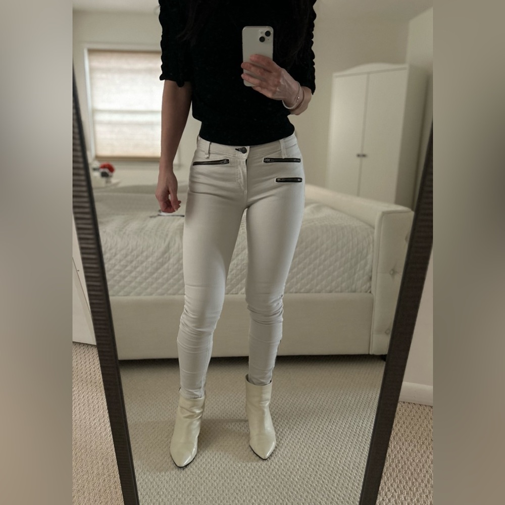 Rag & Bone Jeans with Black Zipper Details Size 26